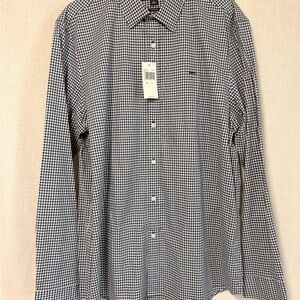 Men's Black and White Checkered Shirt